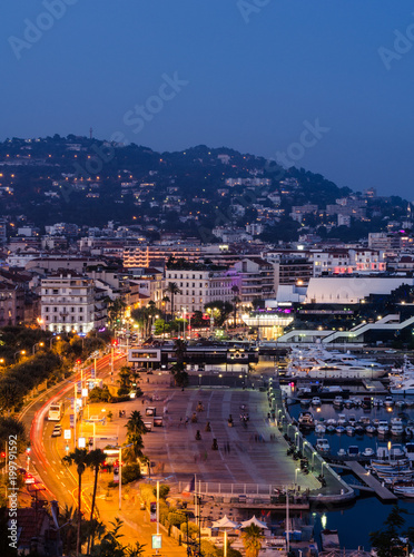 Long exposure of Promenade de la Pantiero, Cannes