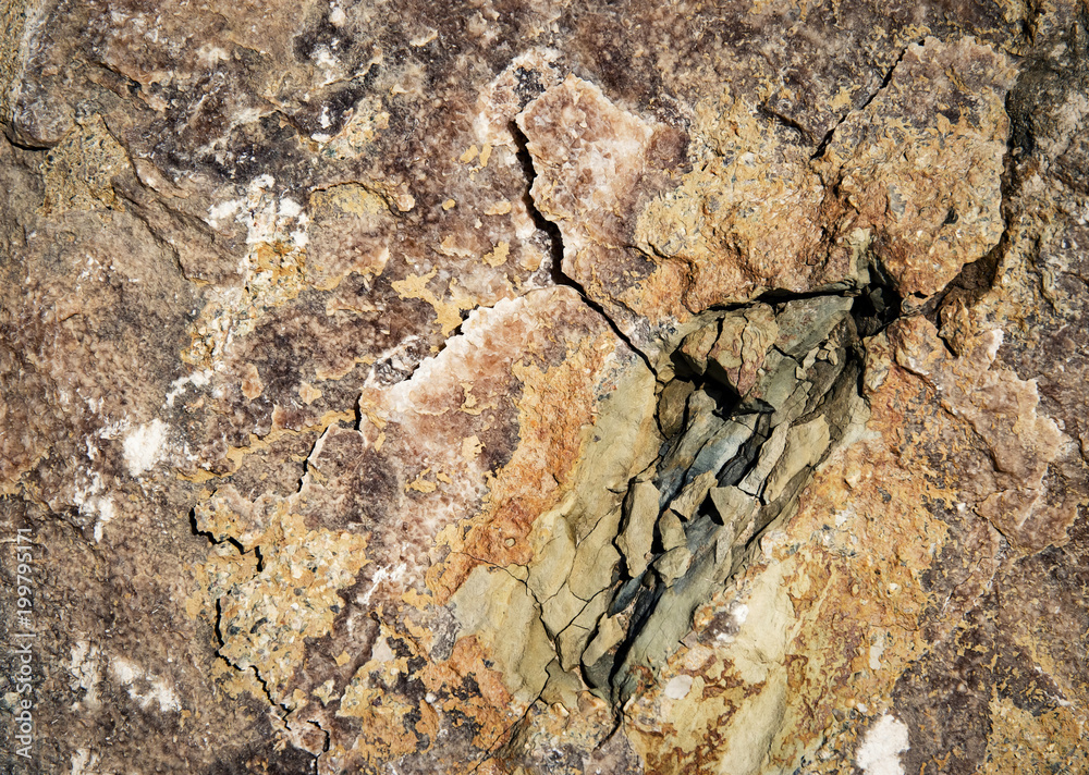 Fototapeta premium crack on colorful rock