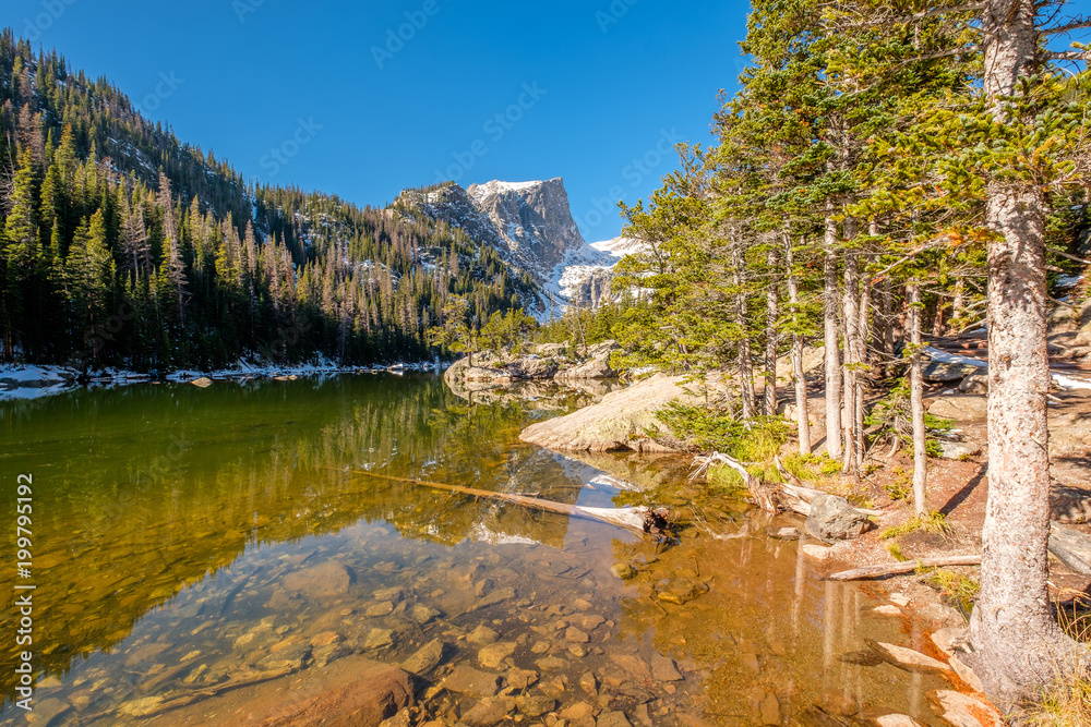 Dream Lake, Rocky Mountains, Colorado, USA.