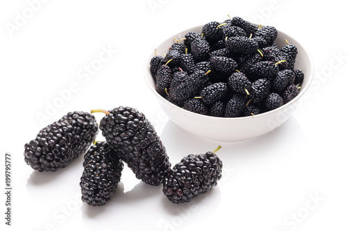 Blackberries in a bowl photo