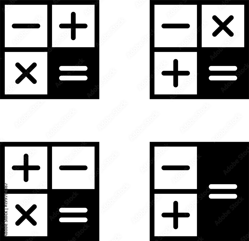 Calculator Icon, Calculator Keypad Sign Calculator Icon, Calculator Keypad Sign