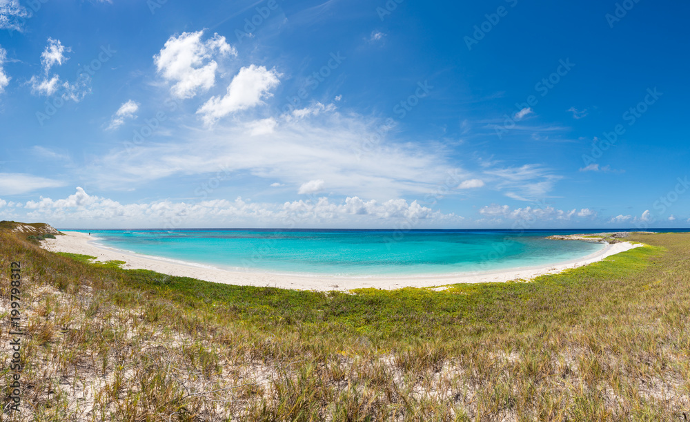 Paradise beach in Los Roques archipelago, one of the most visited touristic destinations in Venezuela