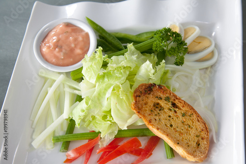 Veggie-Packed Salad Bread with Creamy Mayonnaise - Healthy and Delicious