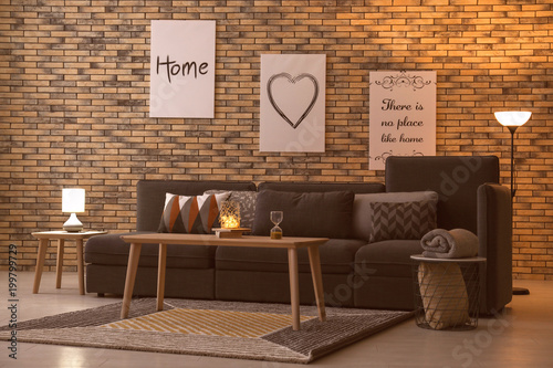 Elegant living room interio...