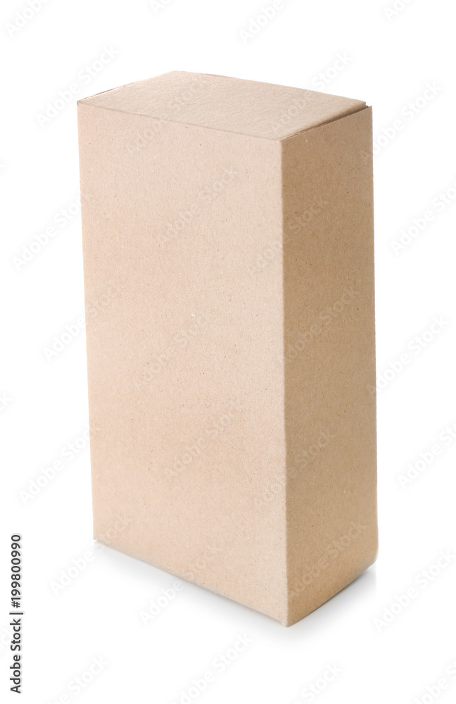 Cardboard box on white background Cardboard box on white background