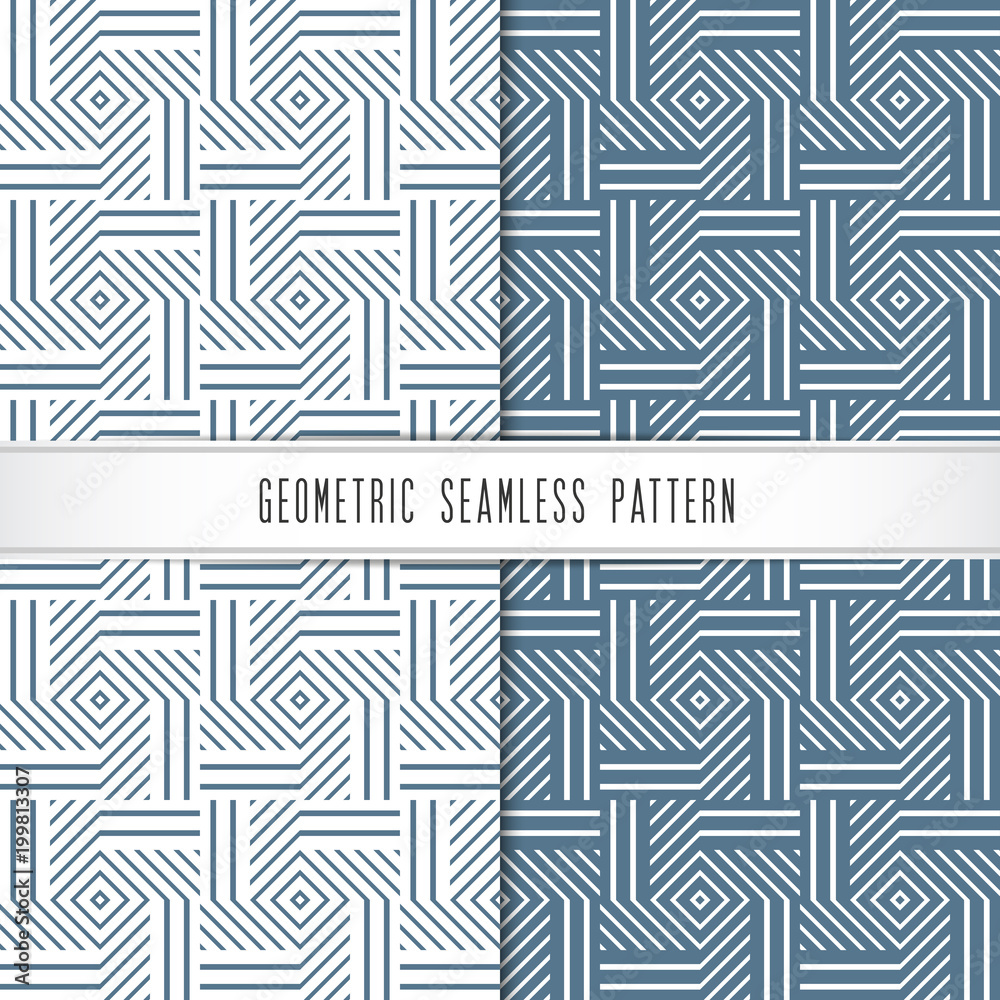 Vector geometric seamless pattern. Modern design for background, wallpaper or gift wrapping paper.