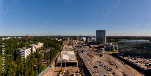 Construction of Kehä I in Keilaniemi