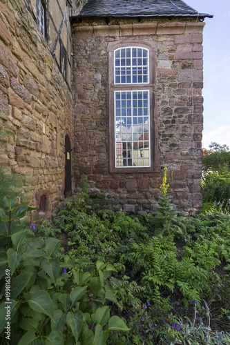 Kirche in Tilleda an der Straße der Romanik im Landkreis Mansfeld-Südharz, Sachsen-Anhalt, Deutschland photo