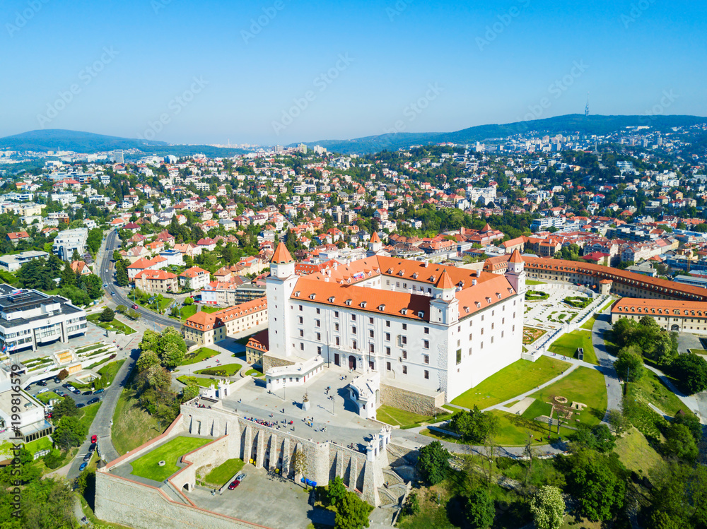 Bratislava aerial panoramic view