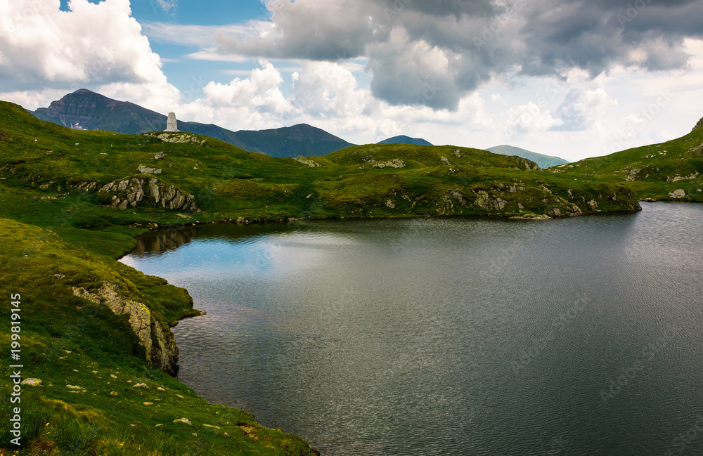picturesque place around Capra glacier. beautiful mountainous summer landscape on high altitude. lovely travel background picturesque place around Capra glacier. beautiful mountainous summer landscape on high altitude. lovely travel background