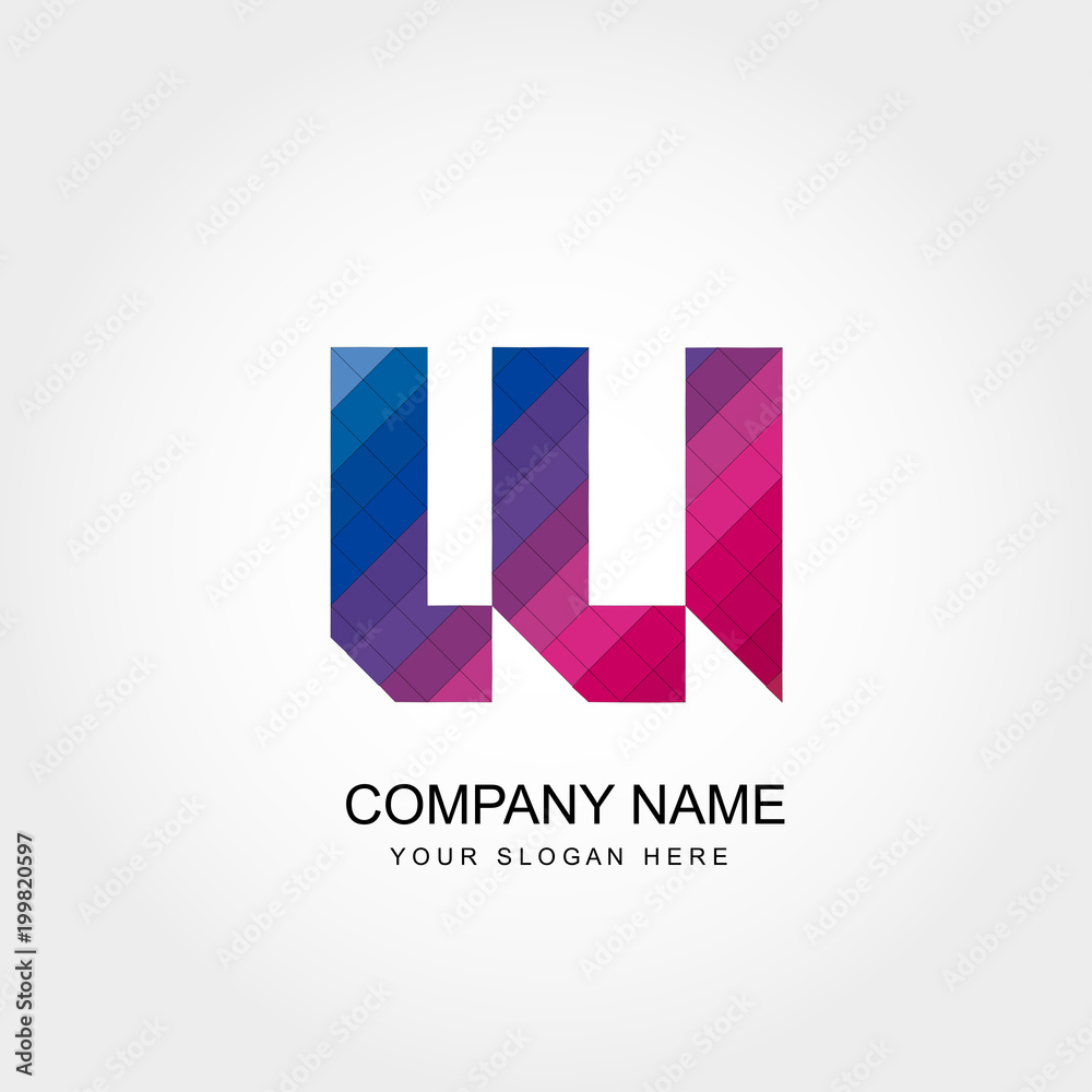 Obraz premium W Letter Logo