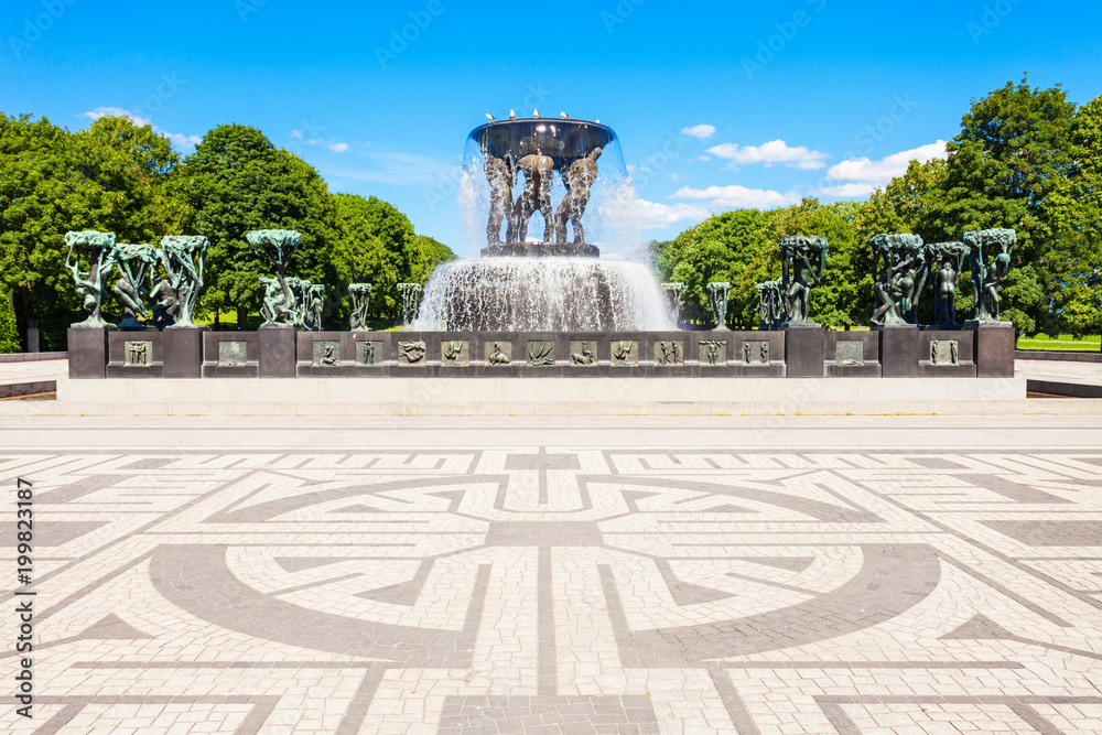 Obraz premium Vigeland sculpture park, Oslo