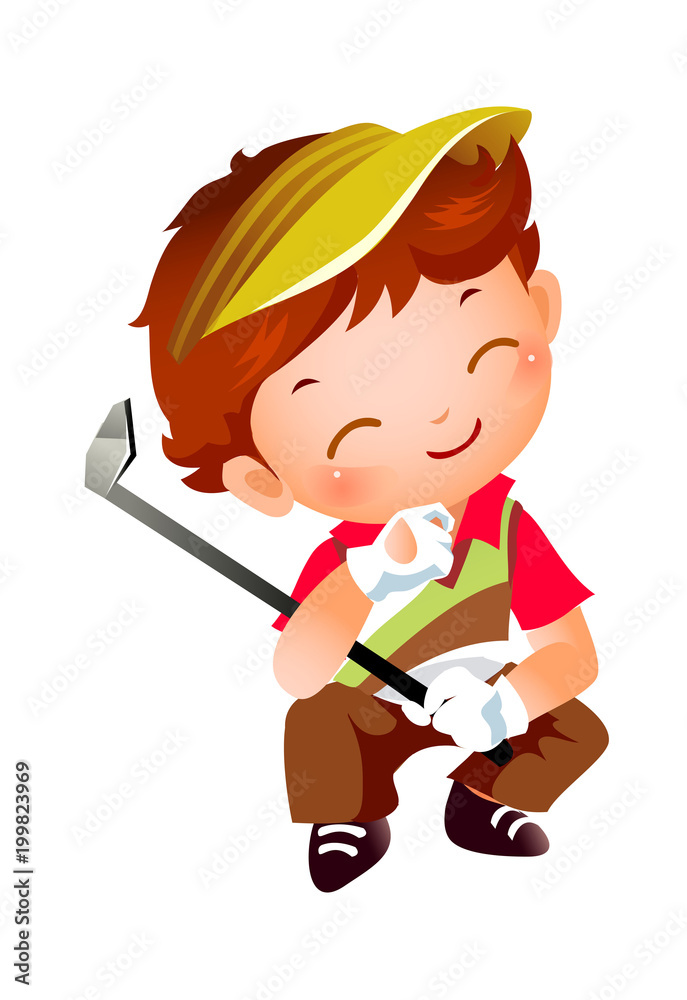 Boy with Golf Boy with Golf