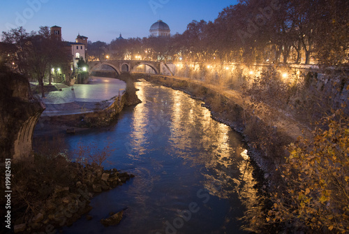 Rzym, Włochy, rzeka Tybr