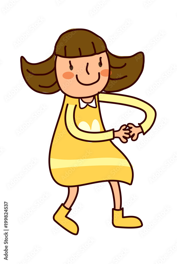 Portrait of girl dancing Portrait of girl dancing