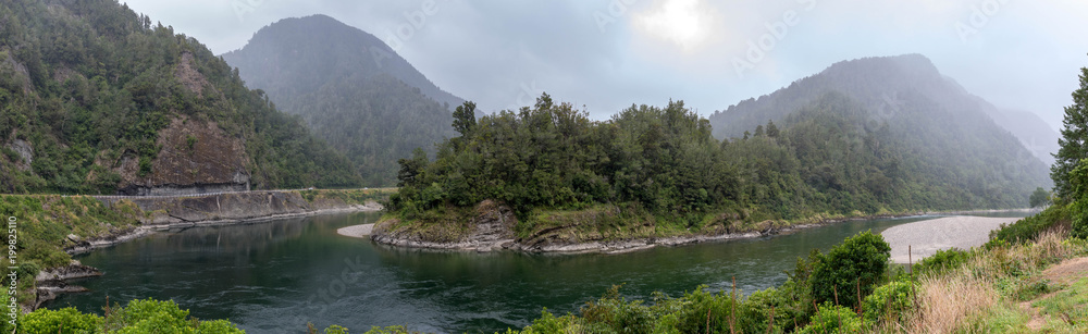 Panorama Fluss Neuseeland