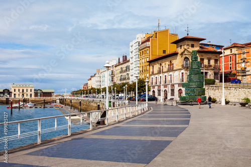 Gijon city marina in Asturias, Spain © saiko3p