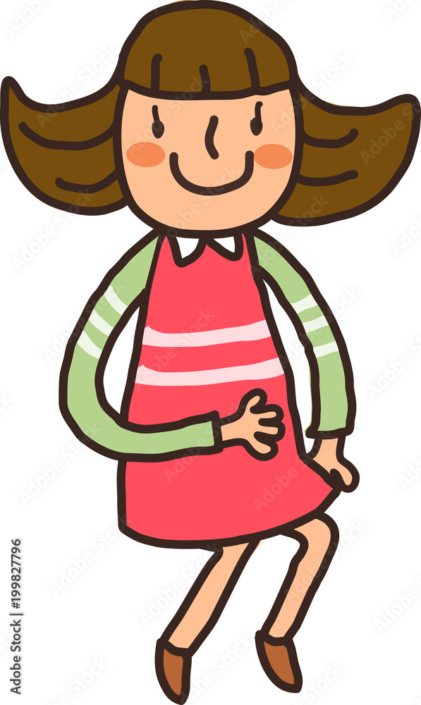 close-up of girl smiling