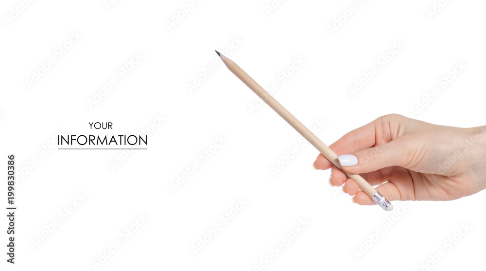 Pencil in hand pattern Pencil in hand pattern