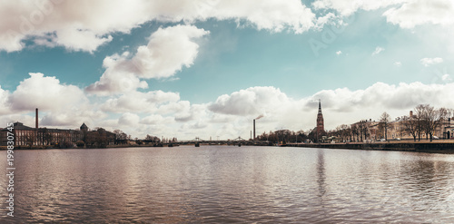 Panorama over the river at City of Pori in Finland © Vilhelm