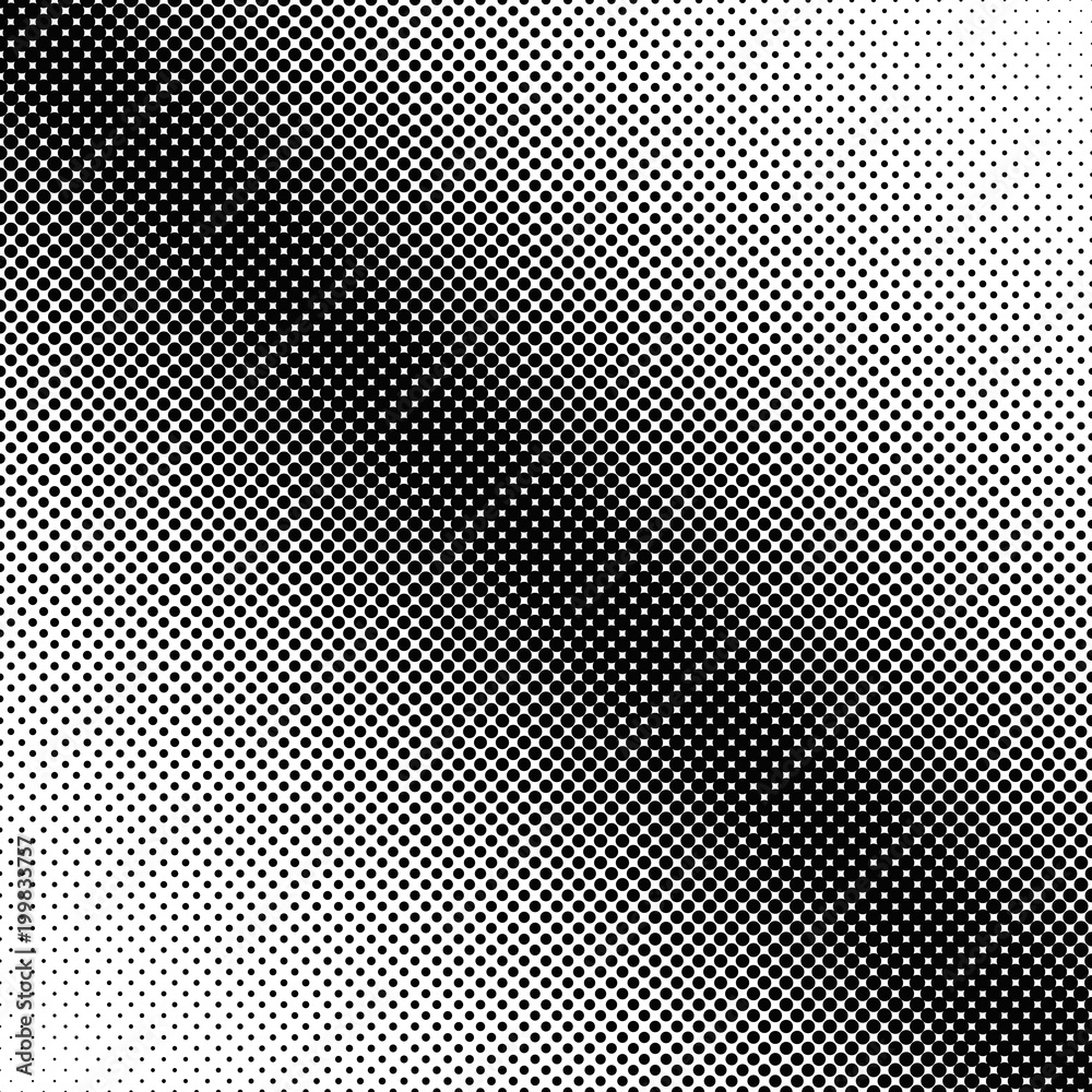 Abstract diagonal halftone dot pattern background template