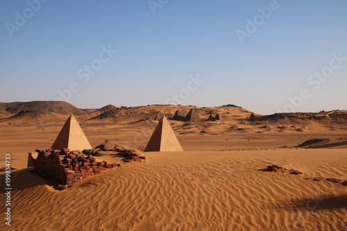 Sudan  Pyramids of Meroe