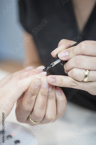 manicure in a beauty salon