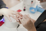 manicure in a beauty salon