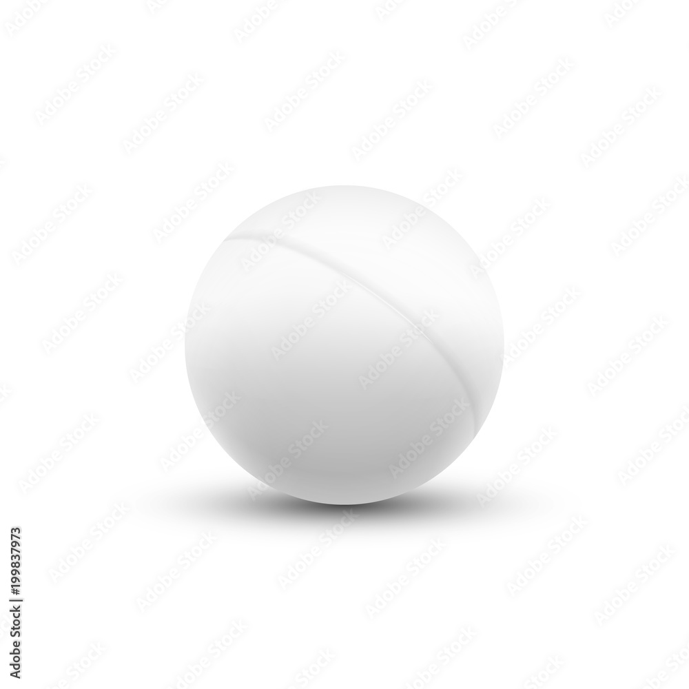 3d ping pong ball. Vector ping pong club department ball icon 3d ping pong ball. Vector ping pong club department ball icon