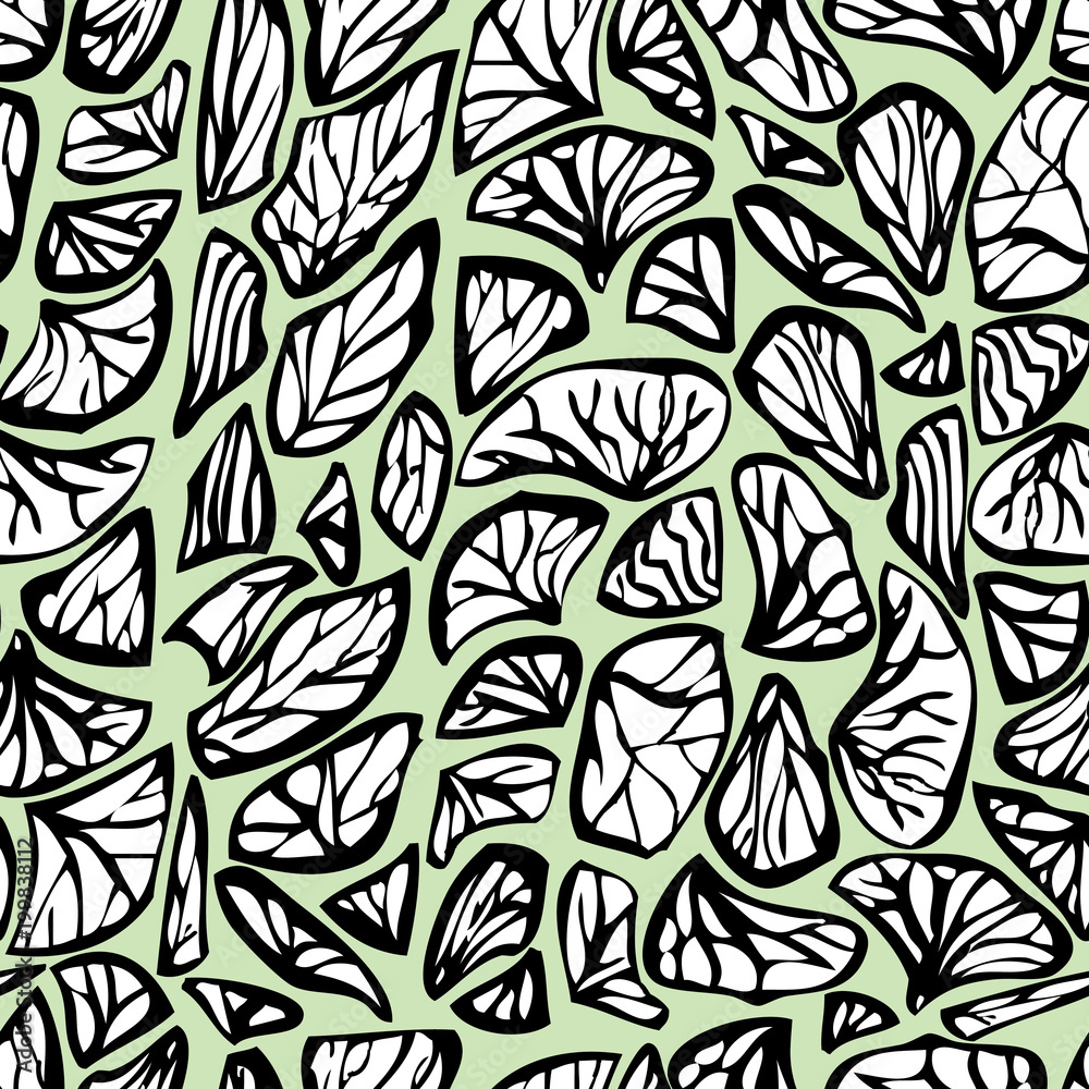 Fototapeta Abstract seamless background of the decorative elements