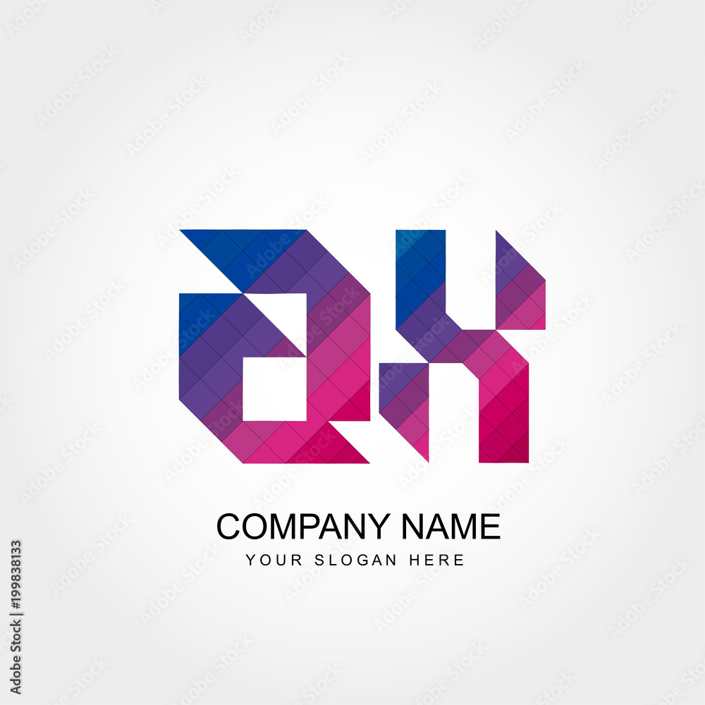 Fototapeta premium AK Letter Logo