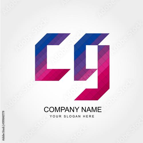 Free Download CG Letter Logo Design - GFXLoad