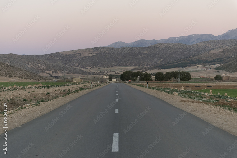 road landscape in Marroc