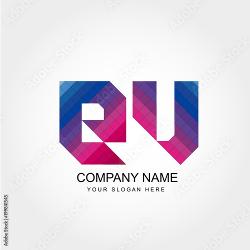 Free Download EV Letter Logo Design - GFXLoad