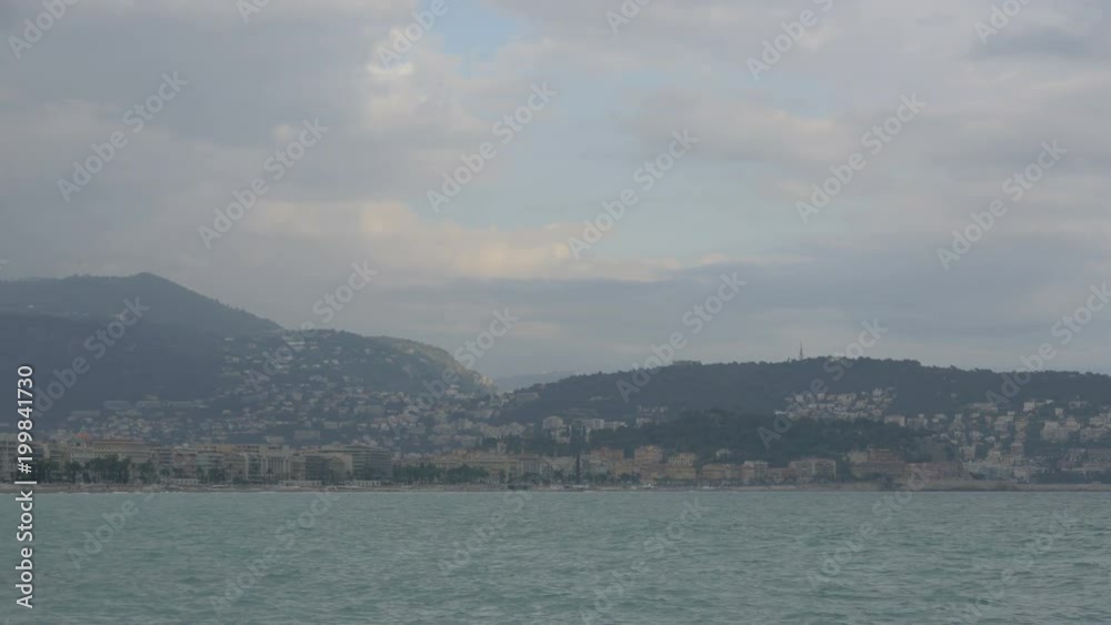 Panoramic view of the Nice coast Panoramic view of the Nice coast