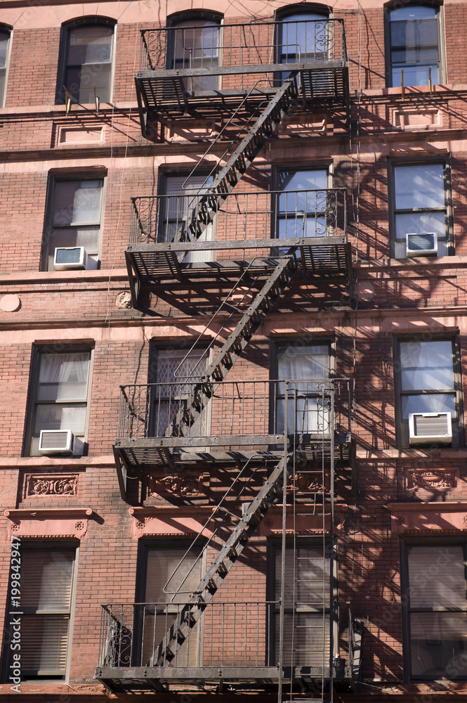 Fire ladders in New York