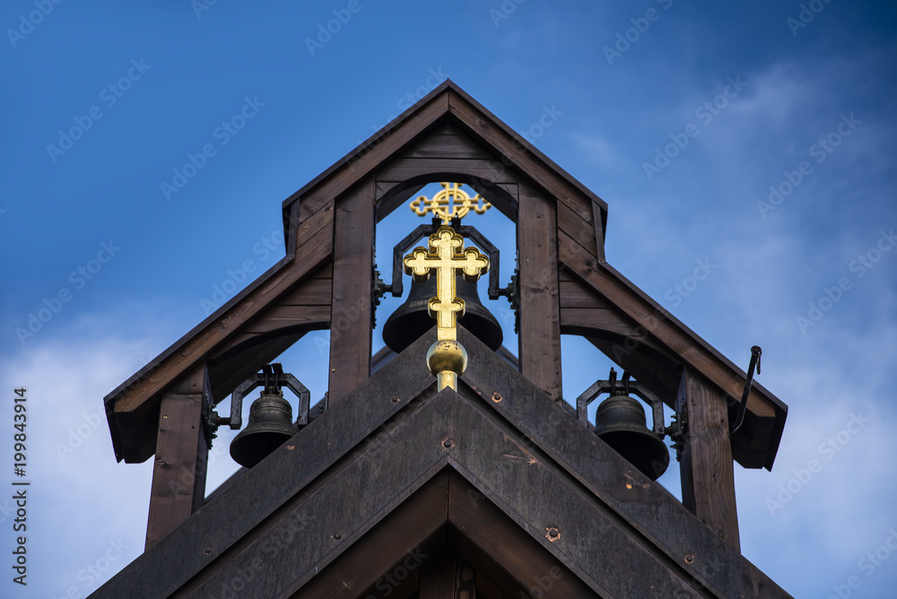 old wooden Orthodox church