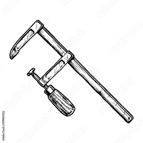 illustration of bar clamp