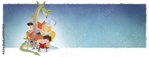 dragon,princesa,caballero c...