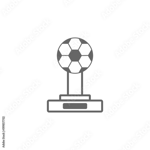 Soccer cup icon. Simple element illustration. Soccer cupsymbol design template. Can be used for web and mobile