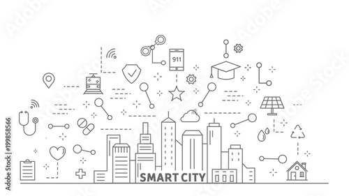Smart city animation.