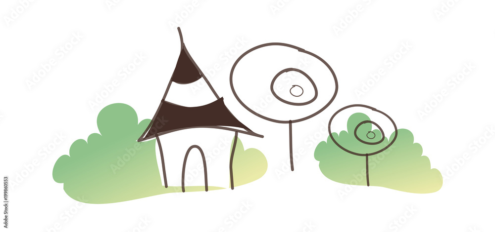 Fototapeta premium icon house