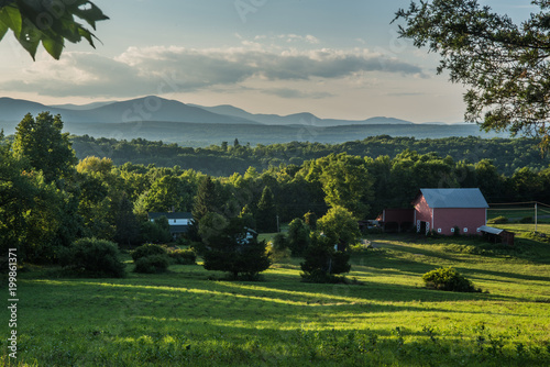 Barn in valley