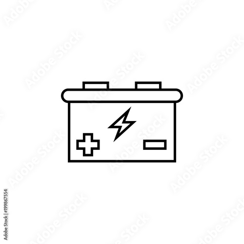 battery icon. Element of Car sales and repair for mobile concept and web apps. Thin line icon for website design and development, app development. Premium icon