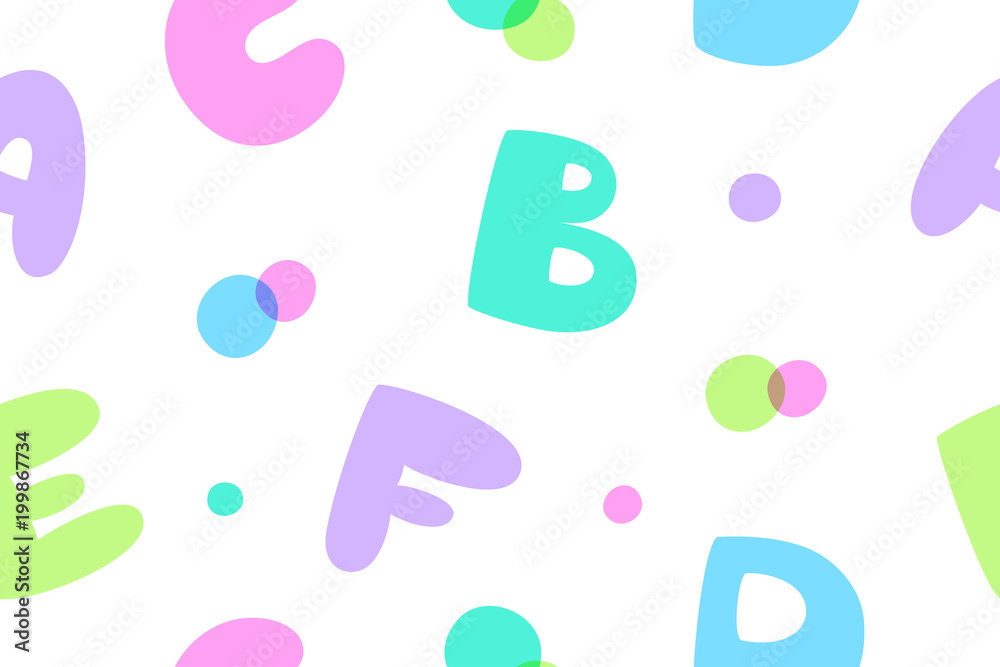 bubble letters pattern