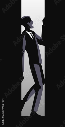 locked in small place claustrophobia man