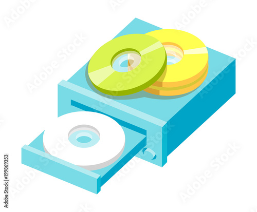 Vector icon cds 