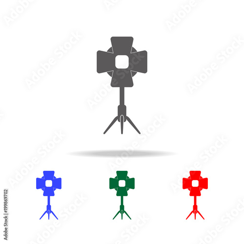 studio spotlight icon. Elements of cinema and filmography multi colored icons. Premium quality graphic design icon. Simple icon for websites, web design, mobile app, info graphics