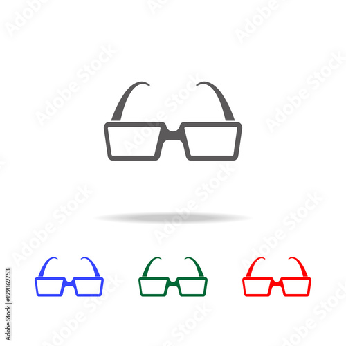 3D glasses icon. Elements of cinema and filmography multi colored icons. Premium quality graphic design icon. Simple icon for websites, web design, mobile app, info graphics