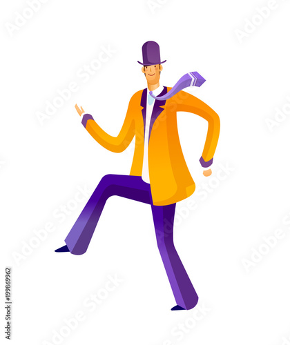 Close-up of man walking